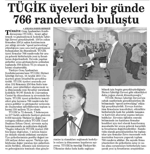 TÜGİK'te Speed Networking.