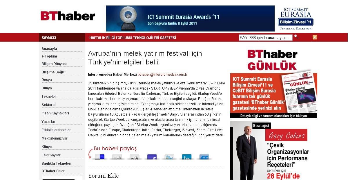 Avrupa'nın Melek Yatırım Festivali İçin Türkiye'nin Elçileri Belli Oldu.
