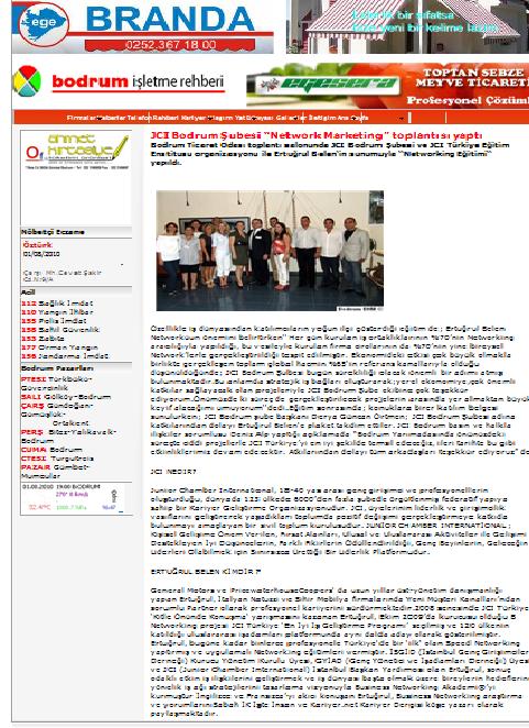 Belen Bodrum Ticaret Odası'nda!.