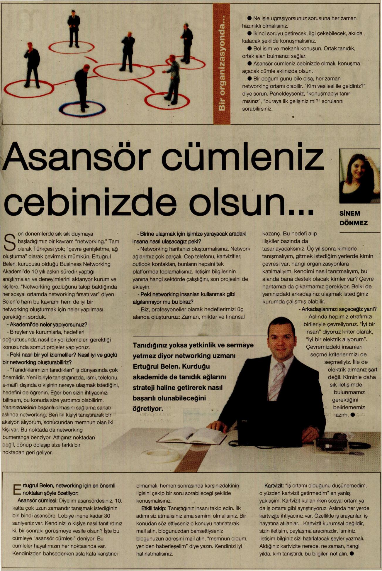 Asansör Cümleniz Cebinizde Olsun....