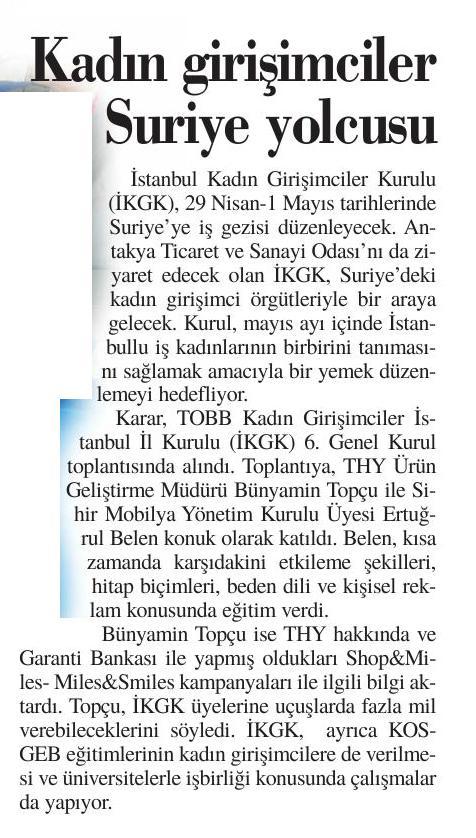 TOBB'un 6. Genel Kurul Toplantısında Ertuğrul Belen Eğitim Verdi.