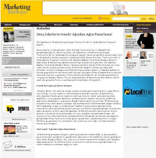 Networking: ‘Ağızdan Ağza Pazarlama’.