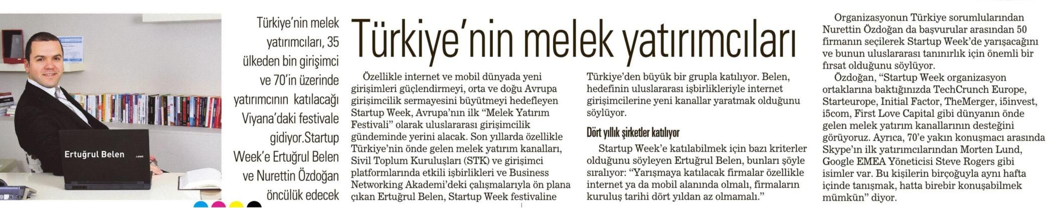 Türkiye'nin Melek Yatırımcıları.