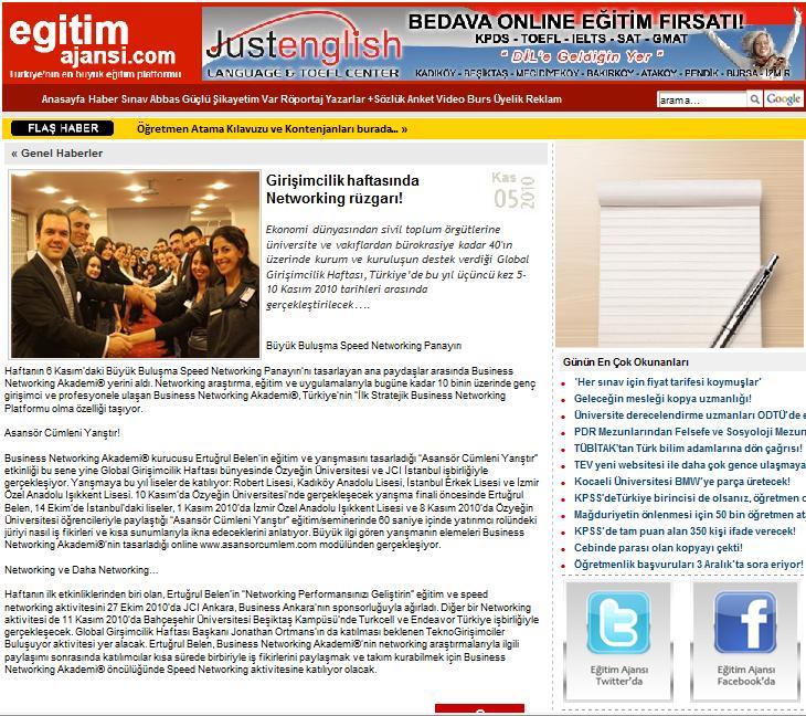 Global Girişimcilik Haftası ve Networking.