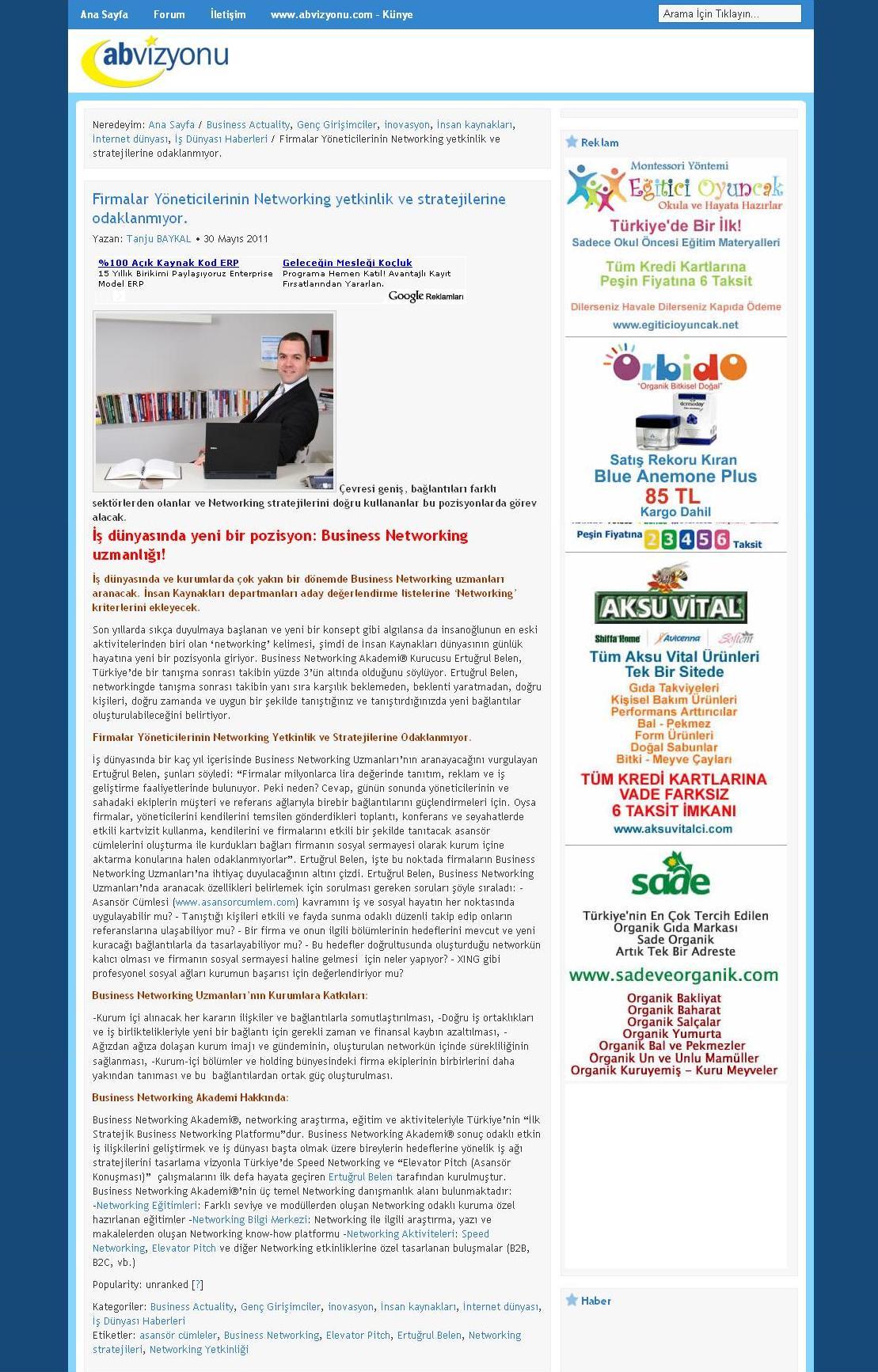Firmalar Yöneticilerinin Networking Yetkinlik ve Stratejilerine Odaklanmıyor.