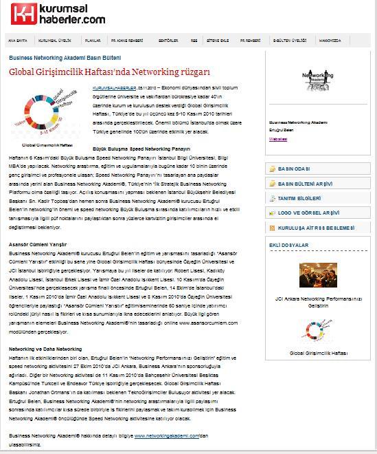 Global Girişimcilik Haftası’nda Networking rüzgarı.