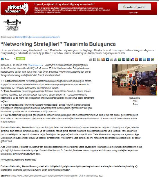 “Networking Stratejileri” Tasarımla Buluşunca.