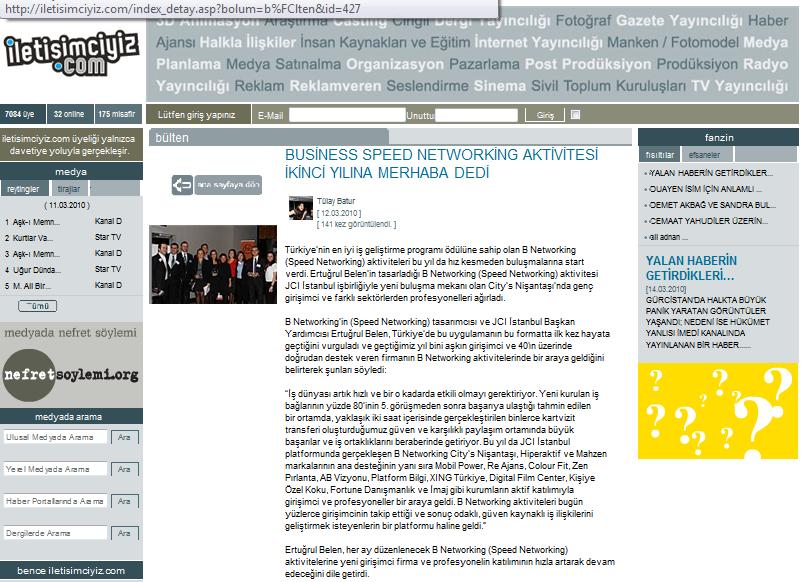 Business Speed Networking Aktivitesi İkinci Yılında.